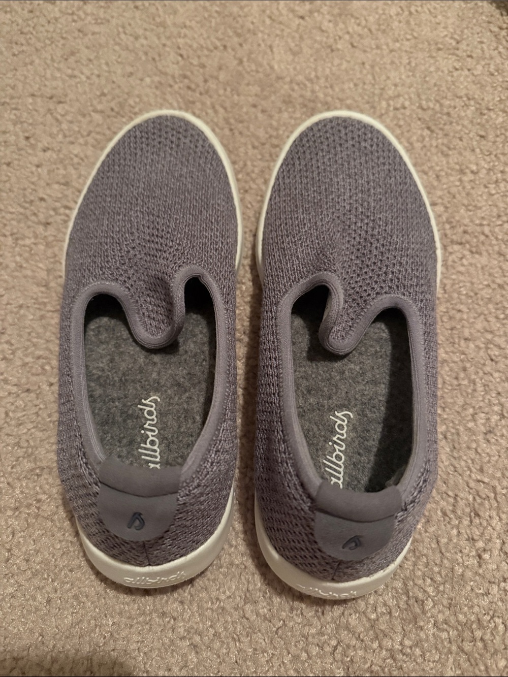 allbirds women’s Tree Loungers Slip-On Sneakers in Gray - size 5